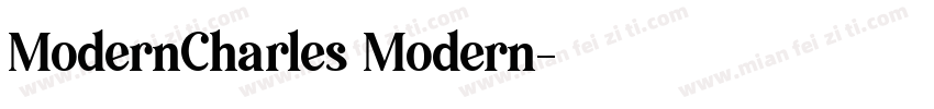 ModernCharles Modern字体转换